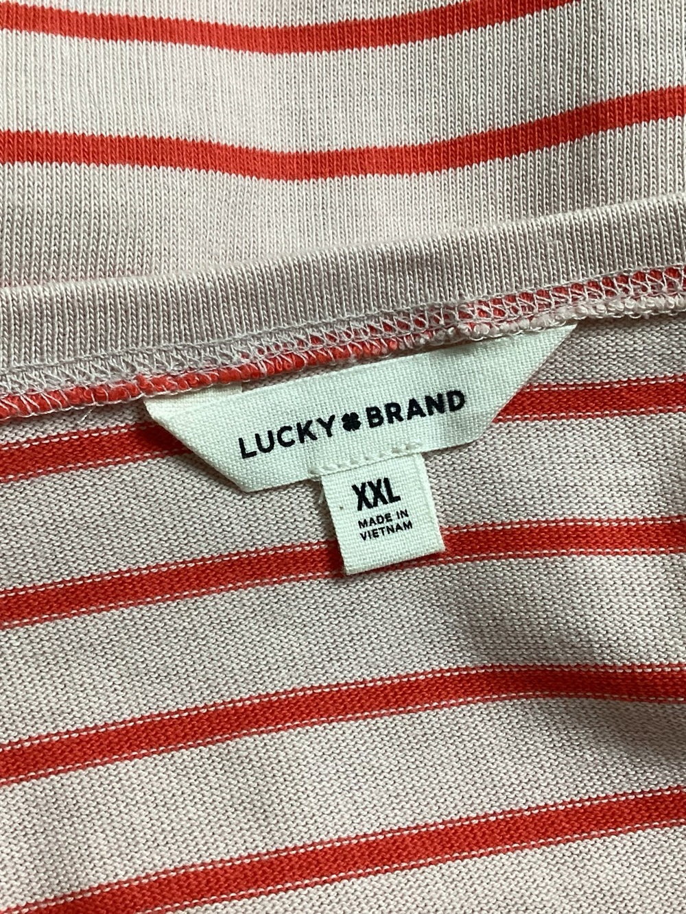 Lucky Brand Striped Cotton Scoop Crewneck Top XXL NWT - Picture 9 of 12